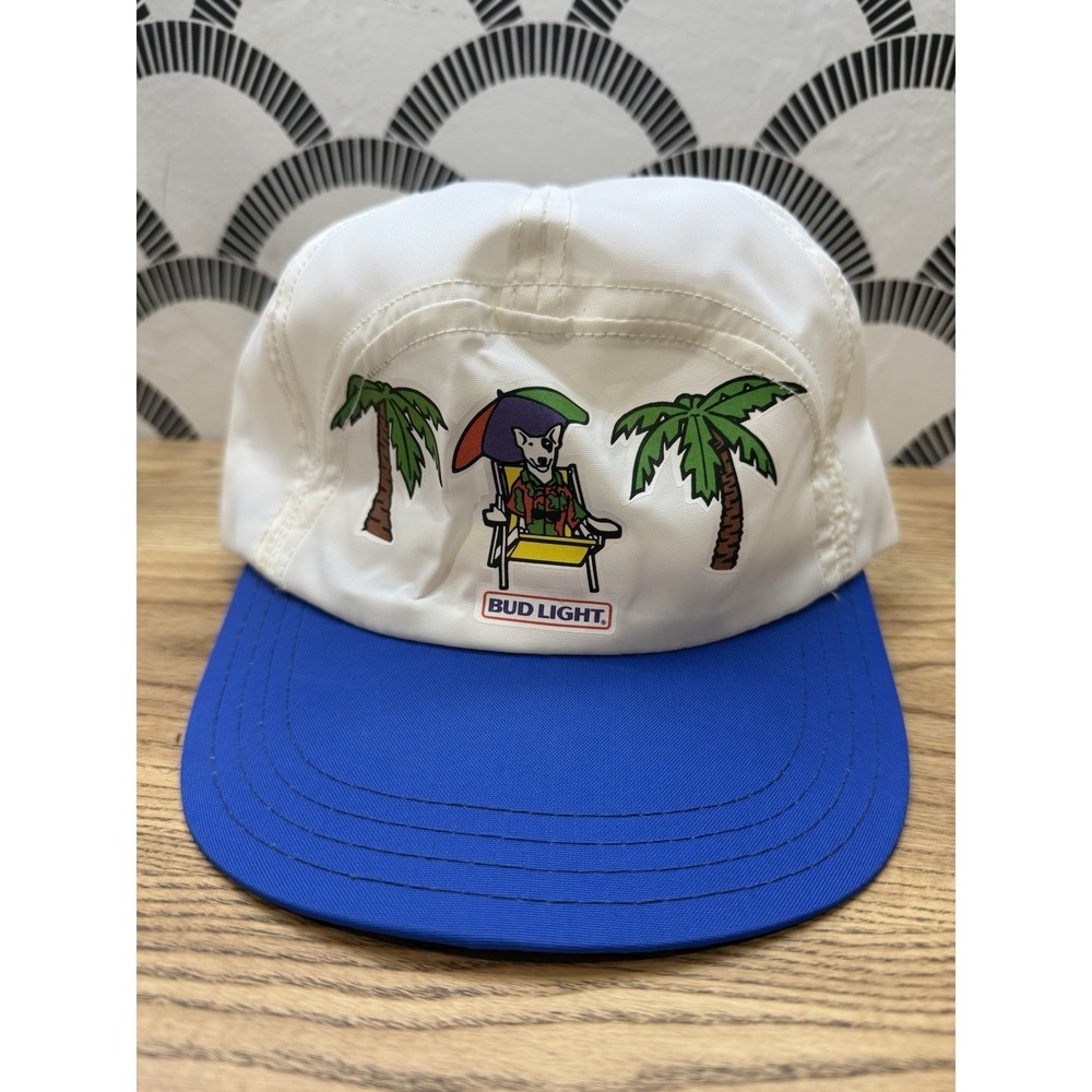 Vintage Spuds Mackenzie Hat Bud Light Cap Adjustable‎ Snapback Made In USA RARE